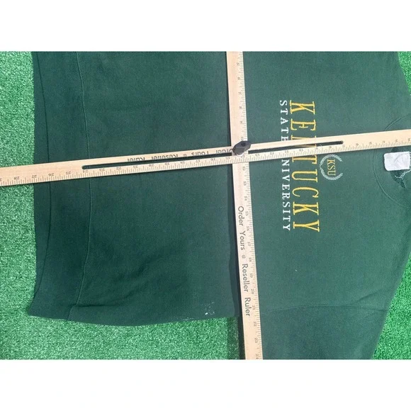 Vintage 90s Kentucky State University embroidered green sweatshirt crewneck - Picture 5 of 7